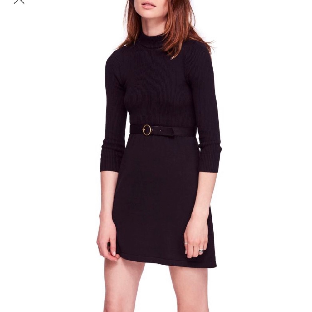 Free People French Girl Sweater MiniDress, XS